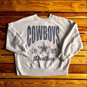 Abercrombie & Fitch x NFL Dallas Cowboys Crewneck Sweatshirt Gray L